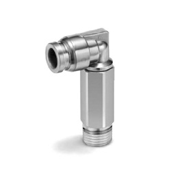 KQG2W, Stainless Steel EN 1.4401 Equiv., One-touch Fitting, Extended Male Elbow