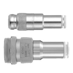 KK*S-*H, S-Couplers, Straight Type with One-touch Fitting KK4S-08H