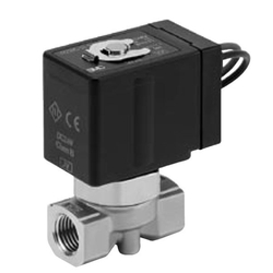 Energy Saving Type Direct Operated 2 Port Solenoid Valve VXE21 / 22 / 23 Series VXE2220A-02-5DL1-B