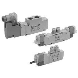 5-Port Solenoid Valve, Body Ported, Single Unit, VQZ1000 / 2000 / 3000 Series