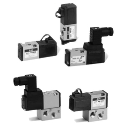 3-Port Solenoid Valve, Direct Operated Poppet Type, Rubber Seal, VK300 Series VK332-1DS-M5-F-Q