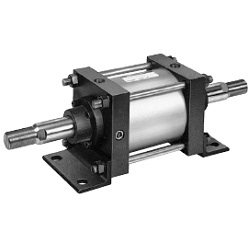 CS1W Series Double Rod Type Air Cylinder, Lube / Non-Lube Type, Air-Hydro Type CDS1WB140-100