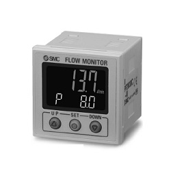 3-Colour Display Digital Flow Monitor for Water, PF3W3 Series PF3W30D-MV