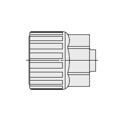 Fluoropolymer Pipe Fittings Hyper Fitting LQ3 Series Optional Nut