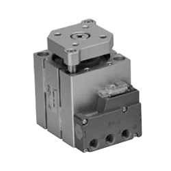 Compact Cylinder With Valve, Guide-Rod Type CVQM Series