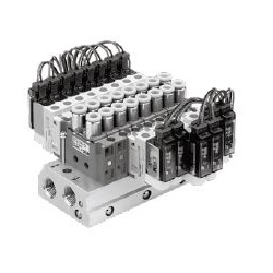 5-Port Solenoid Valve Plug Lead Type S0700 Series Manifold