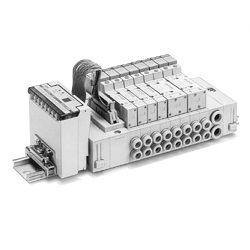 5-Port Solenoid Valve, SY3000/5000, EX121 Compatible, Base Mounted, DIN Rail Mounting Type SS5Y3-45S10D-08U-C6