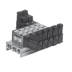 5-port solenoid valve Direct piping type VZ3000 series manifold