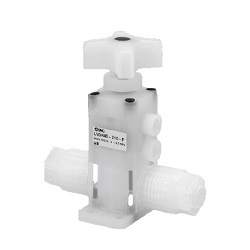 Chemical Liquid Valve, Compact,  Manual Type, Integrated Fitting, LVDH-F/FN Series, Tube Extension LVDH40-V13-FN