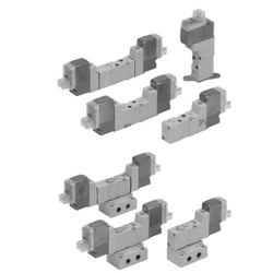 4 · 5 Port solenoid valve elastic seal clean series 10-SYJ3000 series