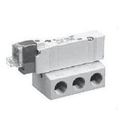UL standard compliant product 3-port solenoid valve base piping type single unit SY300 / 500 series