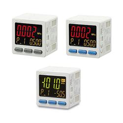 3-Screen Display High-Precision Digital Pressure Switch, ZSE20B(F) / ISE20B Series ZSE20BF-L-M5-W