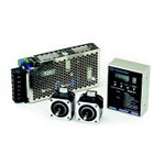 2-Axis Simultaneous Drive Speed Controller &amp; Stepper Motor 2-Unit Set, CSA-UT Series With Power Supply Unit CSA-UT42D1-PS