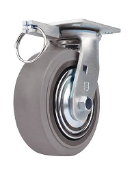Castors for Heavy Loads (Rubber Wheel) Swivel TP6660-MIRBBTGTLB