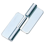 Flat plug-in hinges / unperforated / rolled / steel / zinc chromated / B-75 / TAKIGEN