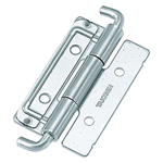 Flat plug-in hinges / demountable / rolled / stainless steel / barrel polished / B-1053 / TAKIGEN