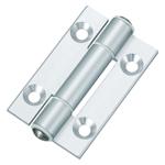 Flat hinges / conical countersinks / demountable / plastic bush / extruded aluminium / B-78-B / TAKIGEN