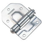 Flat hinges / demountable / rolled / stainless steel / mirror polished / B-1867 / TAKIGEN