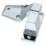 Lifting and lowering corner hinges / conical countersinks / zinc die-cast / chrome-plated / FB-602 / TAKIGEN FB-602-1