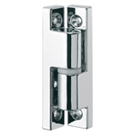 Corner hinges, plug-in / conical recesses / stainless steel / mirror polished / FB-1717 / TAKIGEN