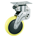 Stainless Steel Swivel Castors with Shock Absorber, Without Stopper K-1560G K-1560G-100-UR
