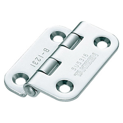 Step hinges / tapered countersinks / rolled / stainless steel, seawater resistant / barrel polished / B-1231 / TAKIGEN