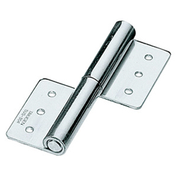 Flag hinges / rolled / stainless steel / mirror polished / B-1103 / TAKIGEN B-1103-L