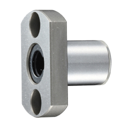 Linear ball bearings / round flange, flattened on both sides / S