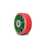 Wheel for Ductile Castors, for Marinas, Urethane Wheel (Gun Metal Bush Included, with Nipple / Nylon Bush Included) TULB-H/TULB-N 200X50TULB-N