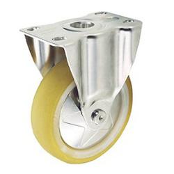 Press-Made Quiet Castors, Stainless Steel Hardware, Fixed