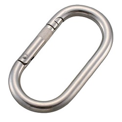 Ring Catch "Carabiner" (Stainless Steel)