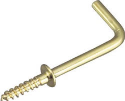 L Shaped Hook Nail (Brass) TYKB25