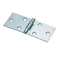 Flat hinges / countersinks / thickness 1.5mm - 1.7mm / rolled / steel / bright, chrome plated (III-value) / TRUSCO NAKAYAMA 41532N