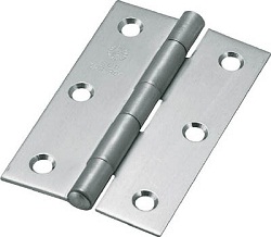 Flat hinges / countersinks / thickness 1.2mm - 2mm / rolled / stainless steel / bright / TRUSCO NAKAYAMA ST888NR127HL