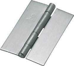 Flat hinges / unpunched / weldable / rolled / stainless steel / brushed / TRUSCO NAKAYAMA ST888W76HL