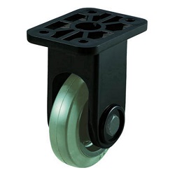 Quiet Castors (Nylon Wheel Rubber Wheel) Gray Rubber Specification / Fixed TYPGK-130BK