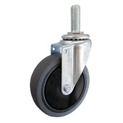 Screw-in Type Silent Castors (Elastomer Wheel), Swivel TYST-100SEL