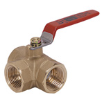 400 Type - Brass Screw-in Type 3-Ball Valve RB-3N-20A