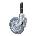 Medical Type, 200M(W), s Cask Type, Medical Caster, Synthetic Rubber Wheel With Brake