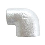 White and Black Fitting Reducing Elbow RL-125X80A-B