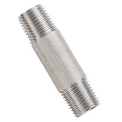 Stainless Steel Screw Tube Fitting Pipe Nipple KNI-15AX150L-SUS304