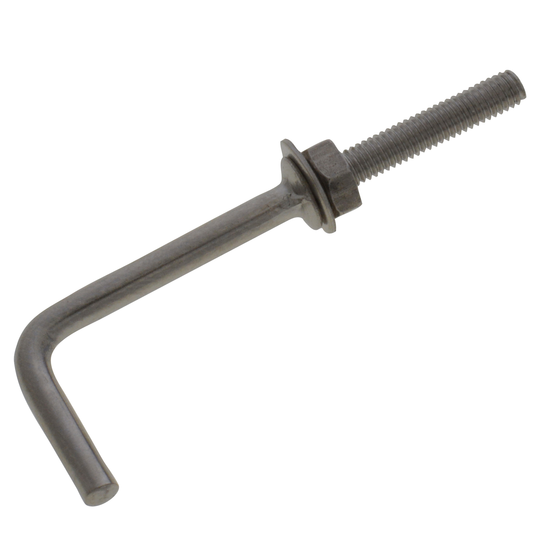 Stainless Steel L Shaped Hook with Nut