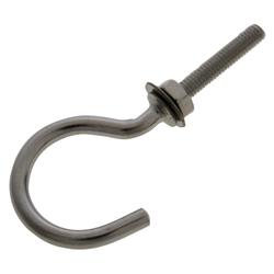 Stainless Steel C Shaped Hook with Nut