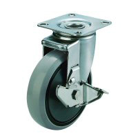 SUS-J2-S Type Swivel Wheel Plate Type (with Stopper)