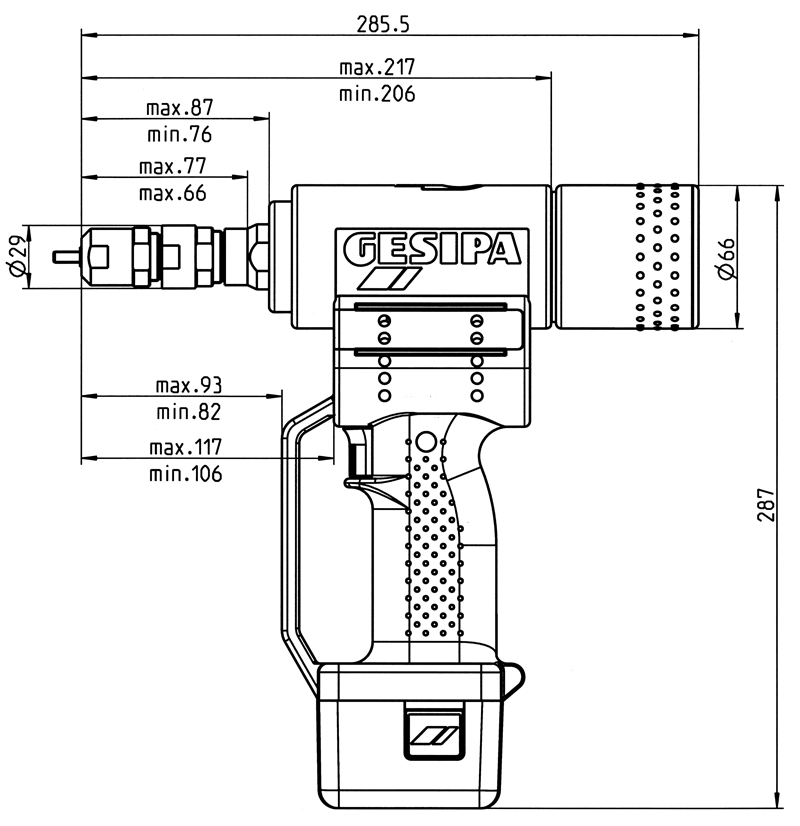 R-RT battery rivet. tool FireBird:Related Image