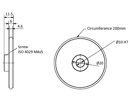 Measuring wheel 