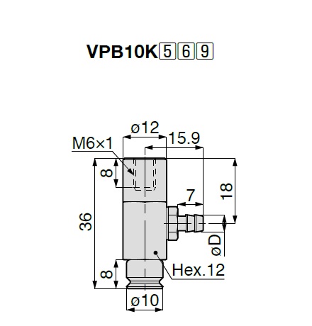 Vacuum Pad Nonskid VPB Barb Fitting Type 