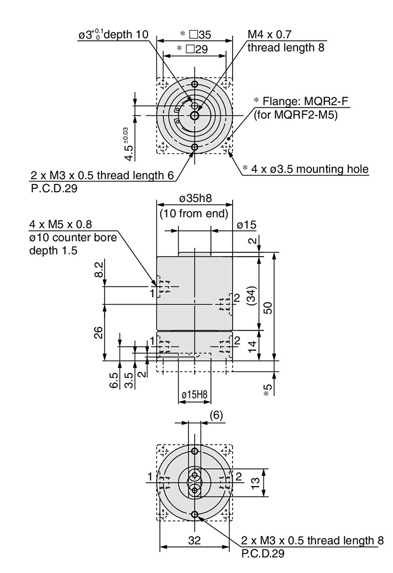 Low Torque Rotary Joint MQR Series: related images
