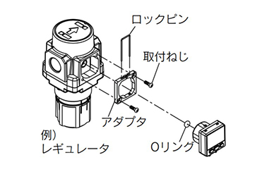 Option 2: ISE35-□-□-□□A  (AR/AW Series installation kit)