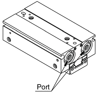 Body option: axial ported (Nil) external appearance